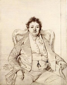 Retrato por Ingres de Jean Auguste Dominique Ingres
